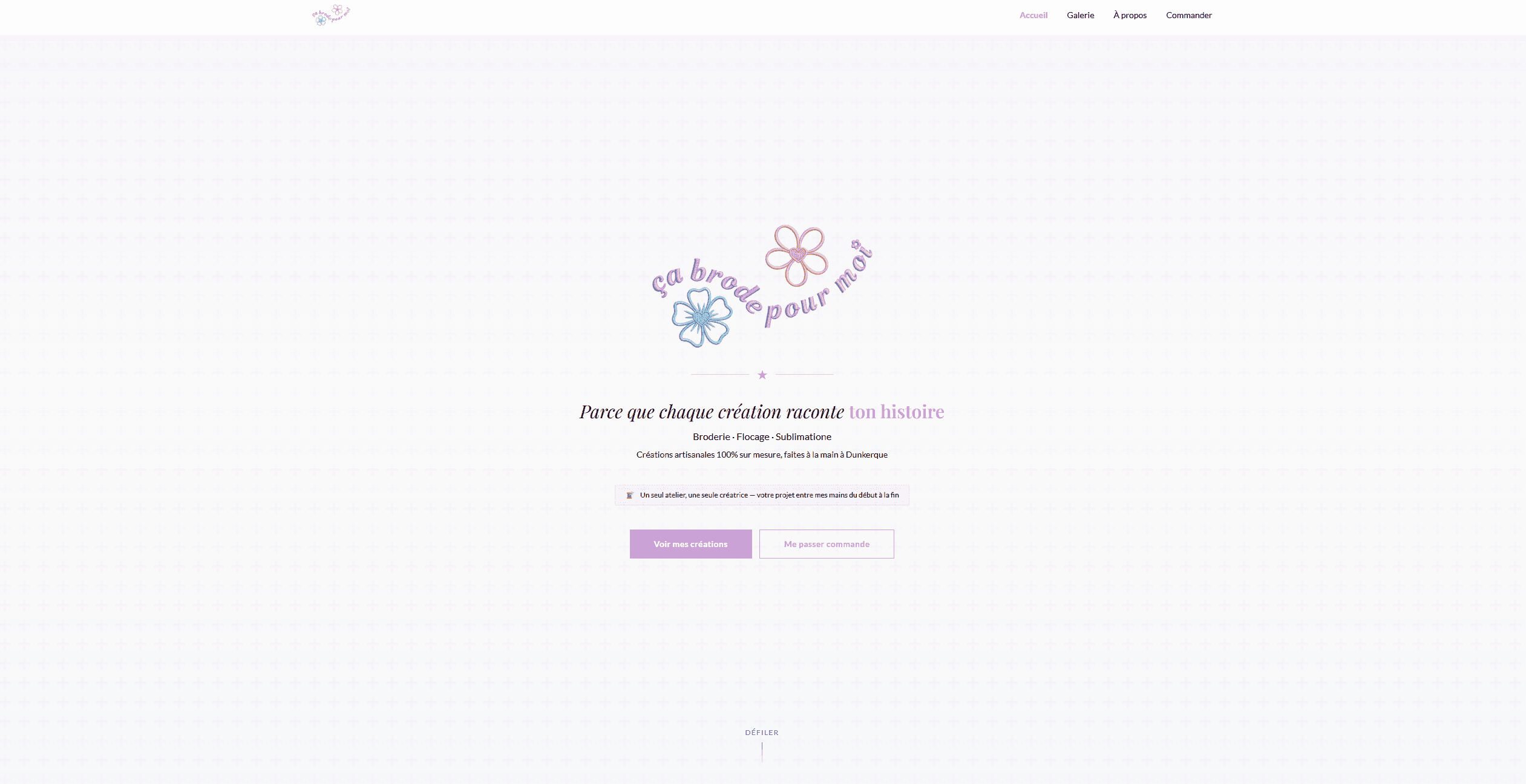 Ça Brode Pour Moi background